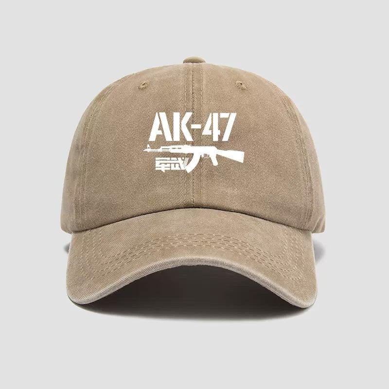 thumbnail image 2 of AK-47 Navy Camo Desert Baseball Cap – Men's Adjustable Cotton Hat With Firearm Embroidery 2 of 6