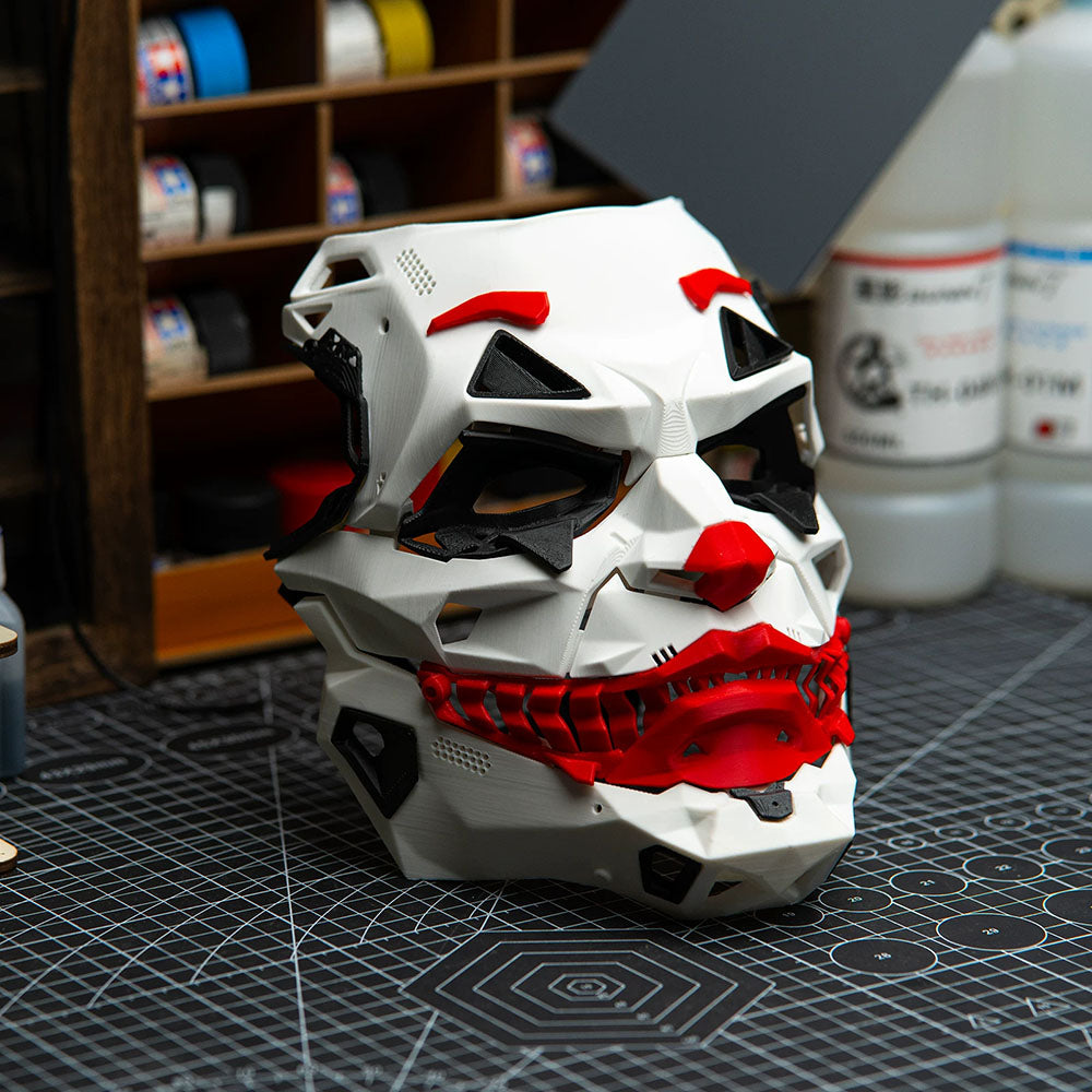 Joker Clown Full Face Mask - Realistic Halloween Costume Accessory