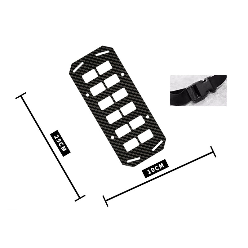 실제 탄소 섬유 자동차 뒷좌석 몰리 전술 시트 걸이 보드 보관 가방 오프로드 인테리어 개조