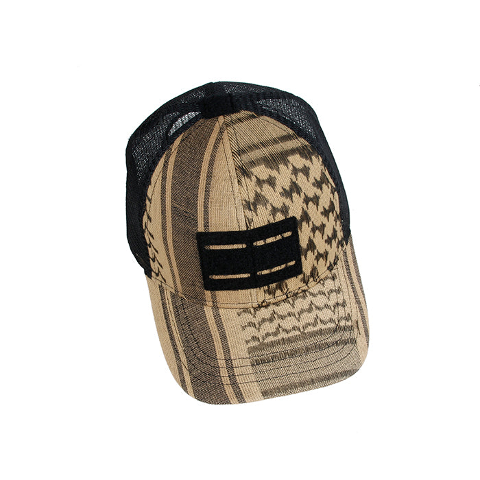 폭포 셰마그 사막 스카프 캡 (갈색)