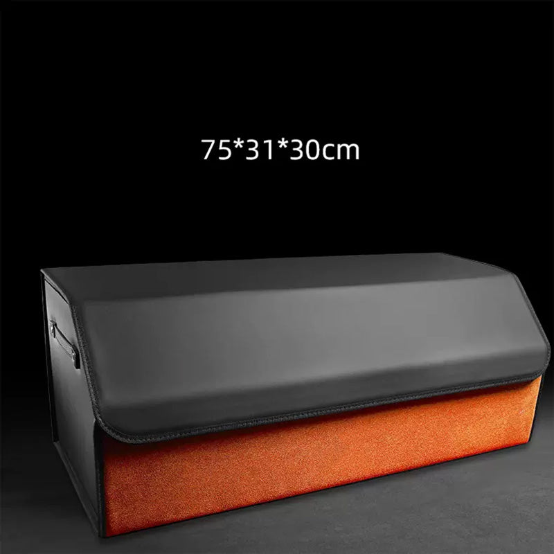 Waterproof Leather Car Trunk Storage Box - Universal Fit