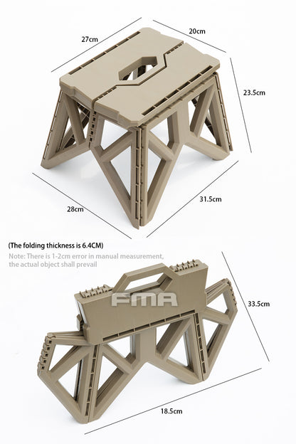 FMA Camping Portable Plastic Stool TB1460 (BK/DE/OD)