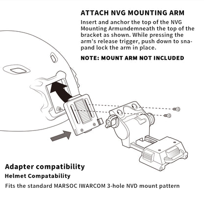 Outdoor toys parts FMA Helmet NV Mount(Nylon Version) TB287