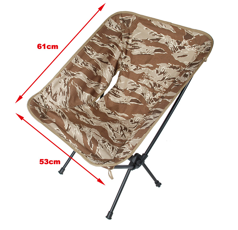 Cork Gear FOLDING CAMPING CHAIR Model A ( Sand Tigerstripe )