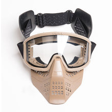 Charger l&#39;image dans la galerie, FMA Tactical Anti Fog 6mm double layer lens Goggles Detachable Face Mask ( DE )
