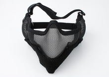 Load image into Gallery viewer, TMC V2 Strike Metal Mesh Half Face Mask ( Neg BK )
