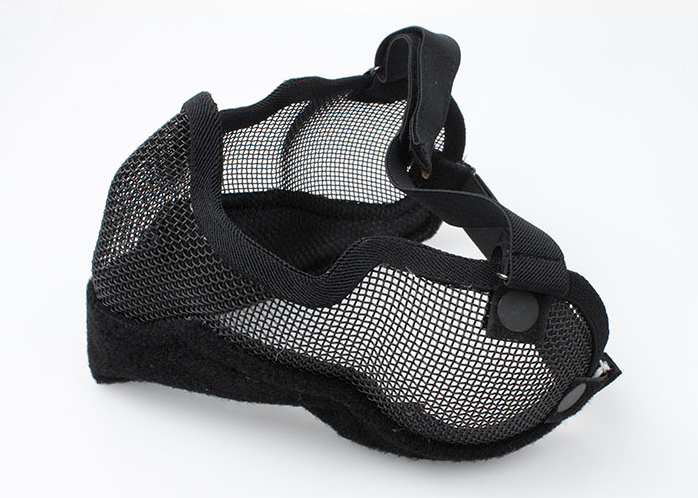 TMC V2 Strike Metal Mesh Half Face Mask ( Neg BK )