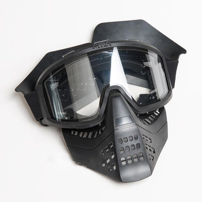 FMA Tactical Anti Fog 6mm double layer lens Goggles Detachable Face Mask ( BK )