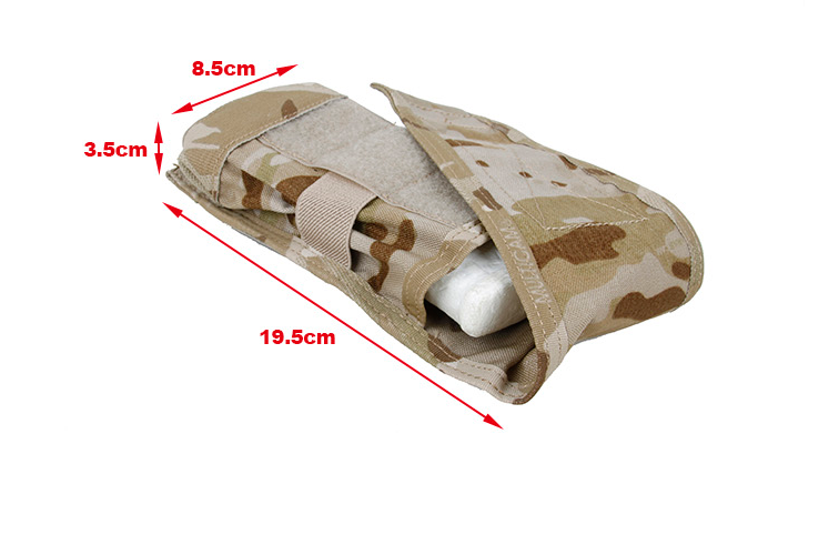 TMC C Double M4 Vertical Pouch ( Multicam Arid )