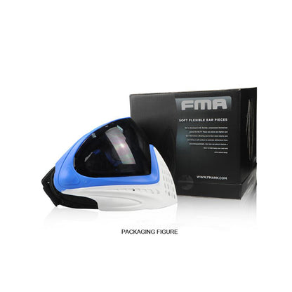 FMA 2015 F1 Paintball Airsoft Bike Safety Anti-Fog Goggle/Full Face Double Layers Mask