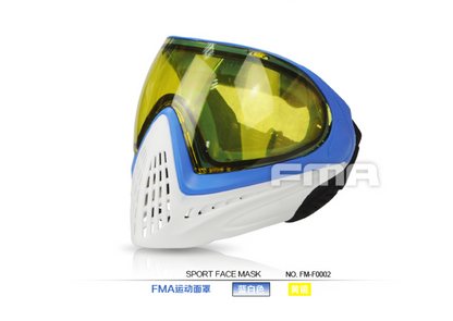 FMA 2015 F1 Paintball Airsoft Bike Safety Anti-Fog Goggle/Full Face Double Layers Mask