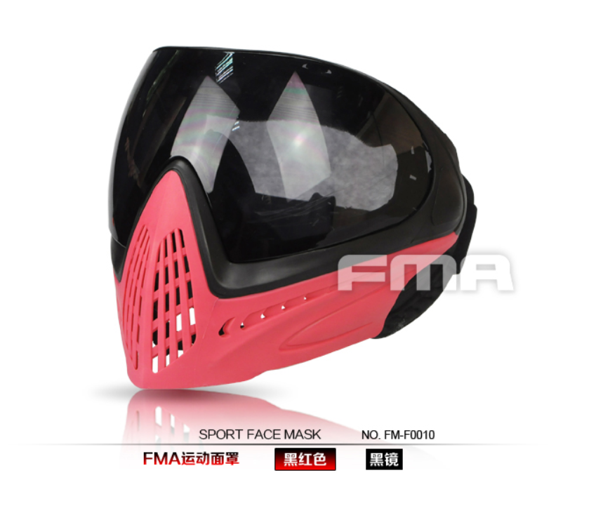 FMA 2015 F1 Paintball Airsoft Bike Safety Anti-Fog Goggle/Full Face Double Layers Mask