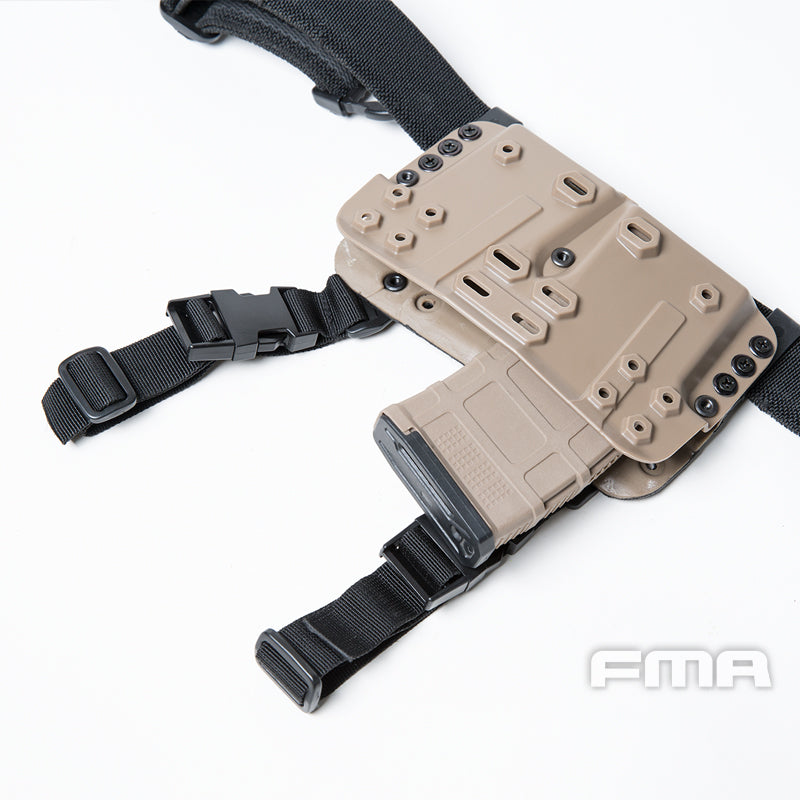 FMA Drop Leg Mag Carrier BK for Tactical Airsoft Hunting Game ( DE )