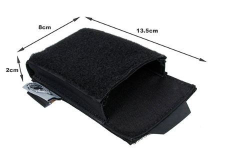 The Black Ships Loop Insert Pouch 8cm Big ( BK )