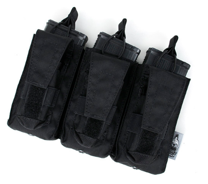 The Black Ships Triple Kangaroo 5.56 Magazine Pouch ( BK/CB/MC )