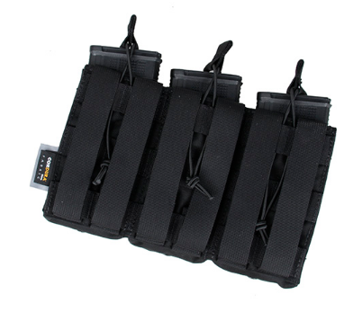 The Black Ships Triple Kangaroo 5.56 Magazine Pouch ( BK/CB/MC )