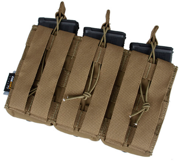 The Black Ships Triple Kangaroo 5.56 Magazine Pouch ( BK/CB/MC )