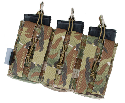 The Black Ships Triple Kangaroo 5.56 Magazine Pouch ( BK/CB/MC )