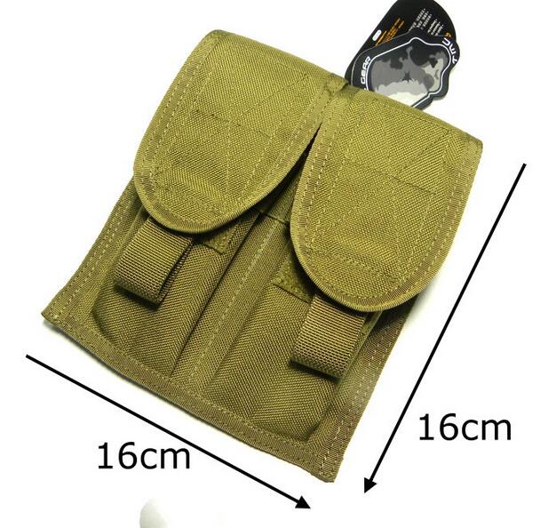 TMC MOLLE MSA PARA M4 Dou Pouch ( Khaki )