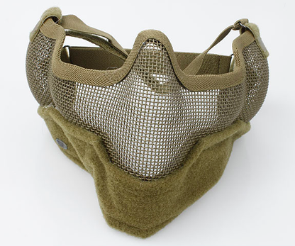 TMC V2 Strike Metal Mesh Half Face Mask ( Negative Khaki )