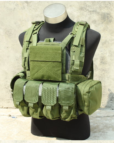  Huenco Huenco Camouflage Tactical Vest Airsoft Ammo Chest Rig  5.56 9mm Magazine Carrier Combat Tactical Military, Bk, Medium-Large :  Sports & Outdoors