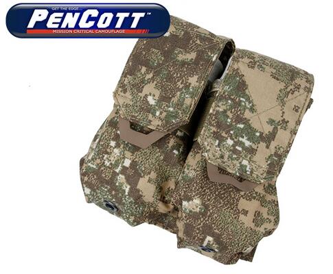 TMC QUOP Double M4 Mag Pouch ( PenCott BadLands )