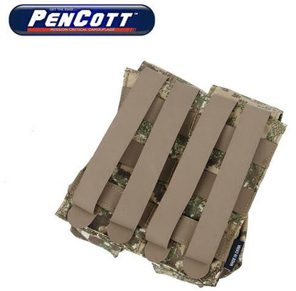 TMC QUOP Double M4 Mag Pouch ( PenCott BadLands )