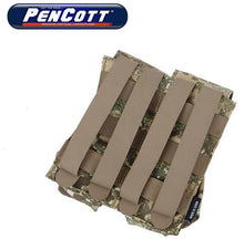 Load image into Gallery viewer, TMC QUOP Double M4 Mag Pouch ( PenCott BadLands )
