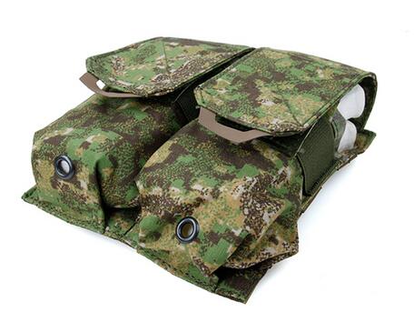 TMC QUOP Double M4 Mag Pouch ( PenCott GreenZone )