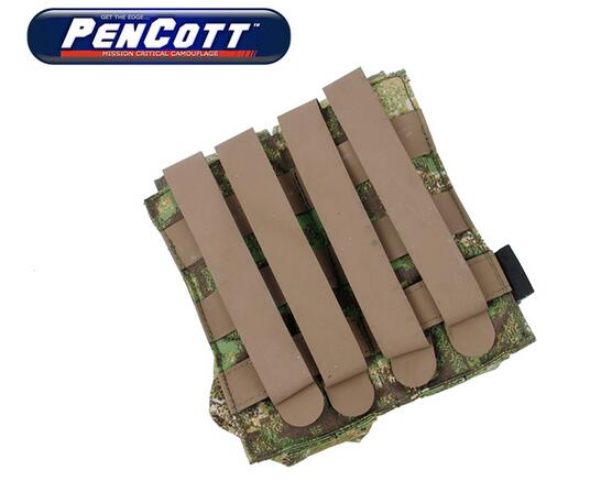 TMC QUOP Double M4 Mag Pouch ( PenCott GreenZone )