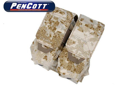 TMC QUOP Double M4 Mag Pouch ( PenCott SandStorm )