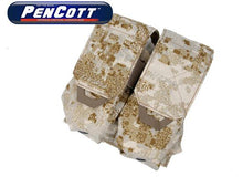 Load image into Gallery viewer, TMC QUOP Double M4 Mag Pouch ( PenCott SandStorm )
