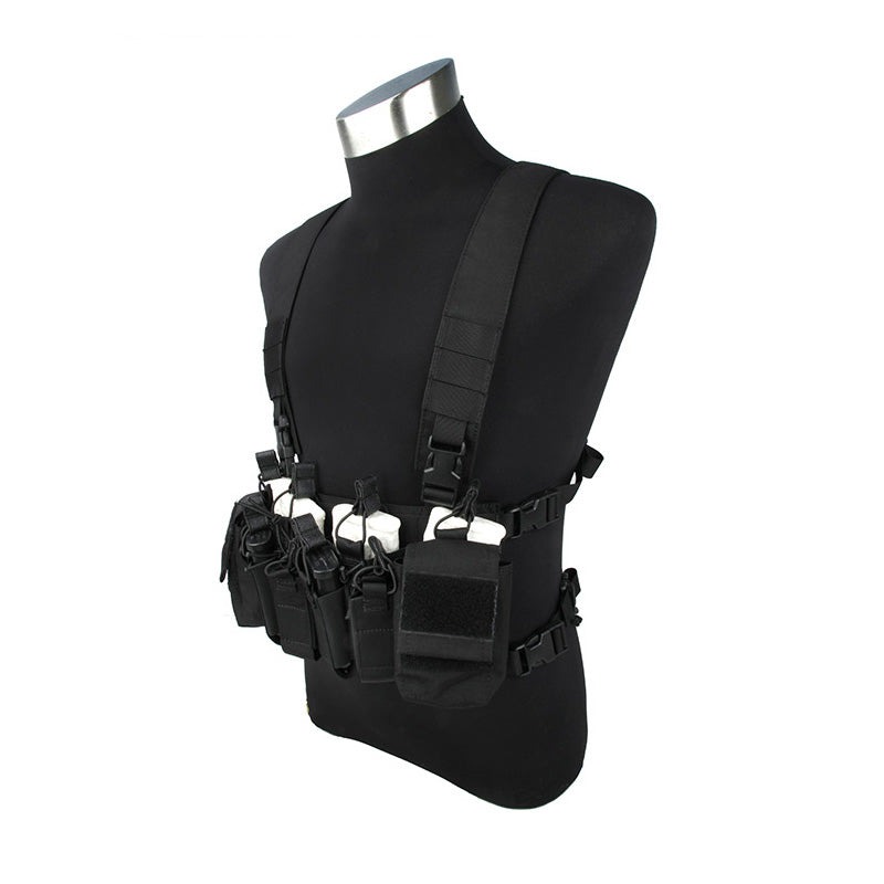 TMC XR Chest Rig Defender 3 X Type Light Version for 5.56 ( Black )