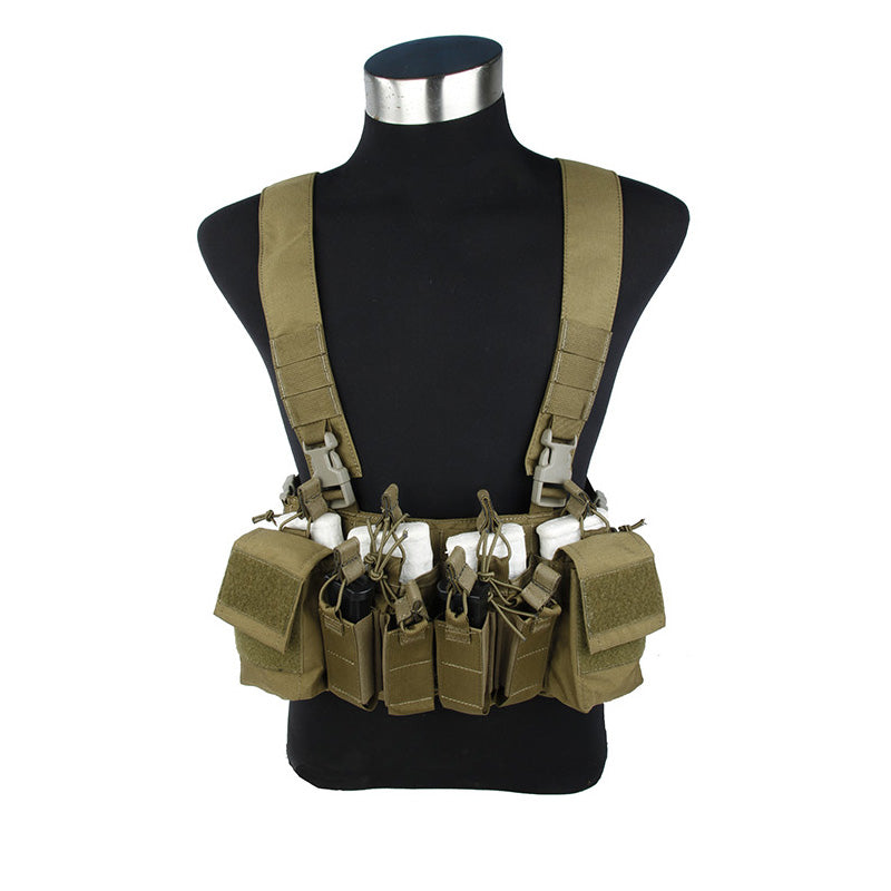 TMC XR Chest Rig Defender 3 X Type Light Version for 5.56 ( Khaki )