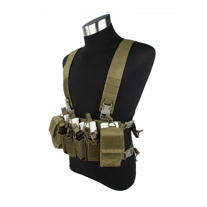 TMC XR Chest Rig Defender 3 X Type Light Version for 5.56 ( Khaki )