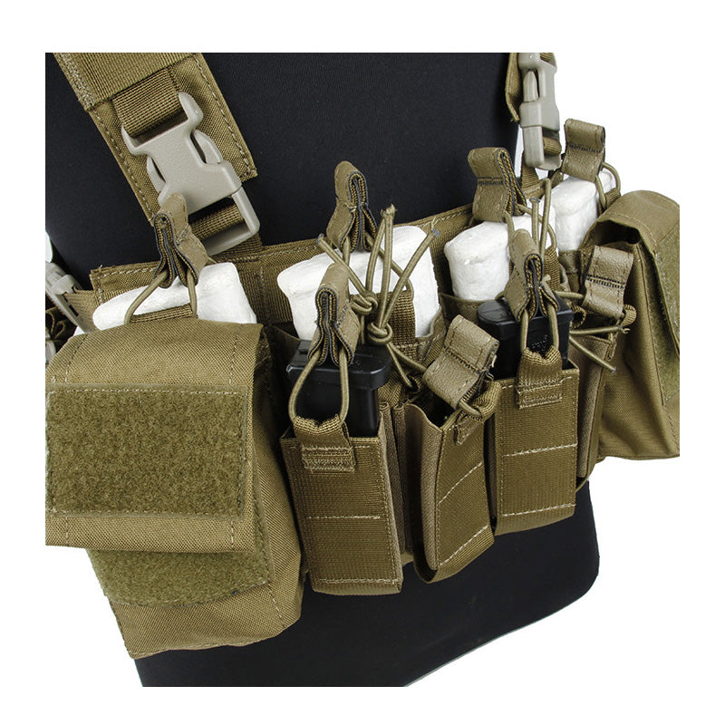 TMC XR Chest Rig Defender 3 X Type Light Version for 5.56 ( Khaki )