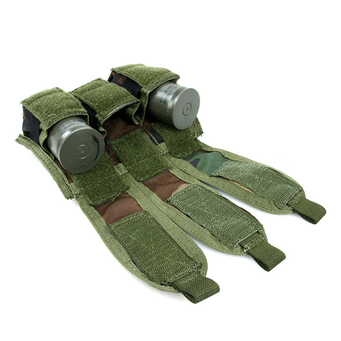 TMC PT style Tri Grenade Pouch ( Woodland )