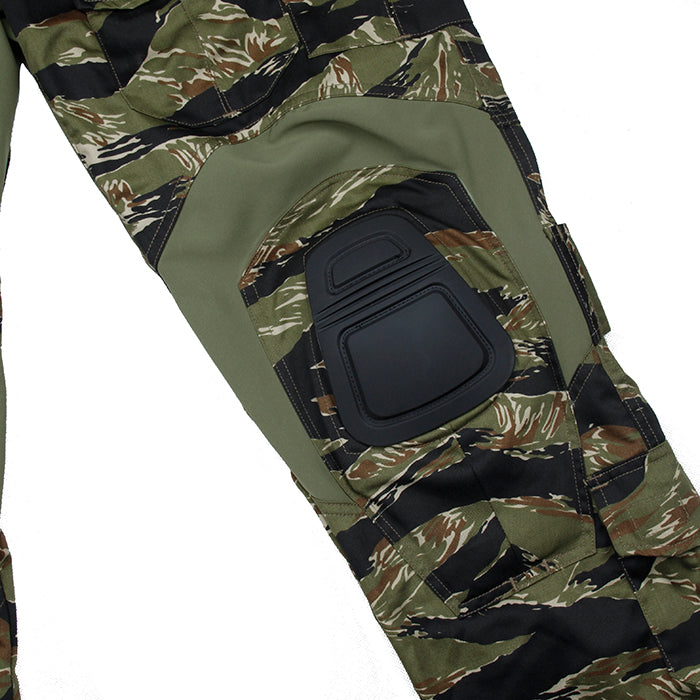 TMC ORG Cutting G3 Combat Pants (Green Tigerstripe) with Combat Knee Pads