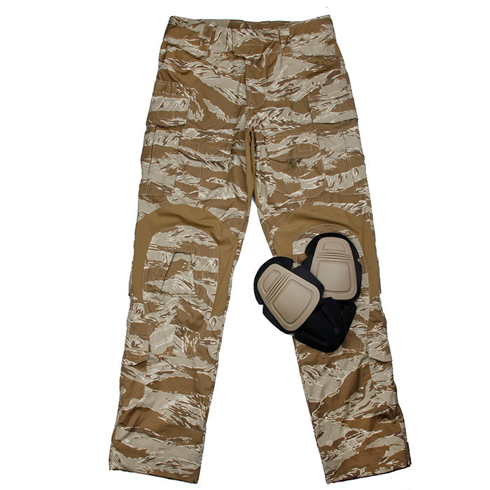 TMC ORG Cutting G3 Combat Pants (Sand Tigerstripe) with Combat Pads
