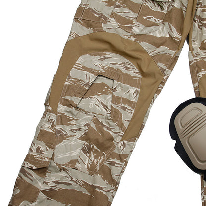 TMC ORG Cutting G3 Combat Pants (Sand Tigerstripe) with Combat Pads