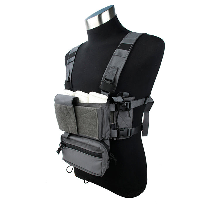 TMC Modular Lightweight Chest Rig ( Set A Wolf Grey )