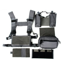 Load image into Gallery viewer, TMC Modular Lightweight Chest Rig ( Set A Wolf Grey )
