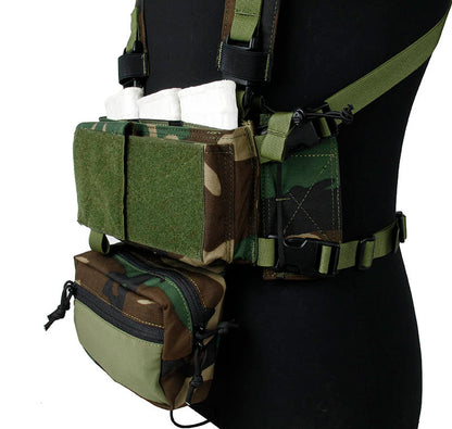 TMC Modular Lightweight Chest Rig ( Set A Woodland )