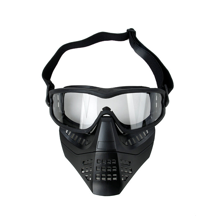 TMC Impact-rated ANSI Z87.1 Removable Goggle Face Fask (BK)