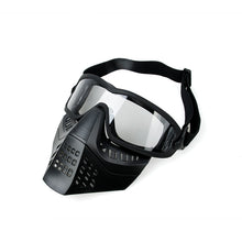 Load image into Gallery viewer, TMC Impact-rated ANSI Z87.1 Removable Goggle Face Fask (BK)

