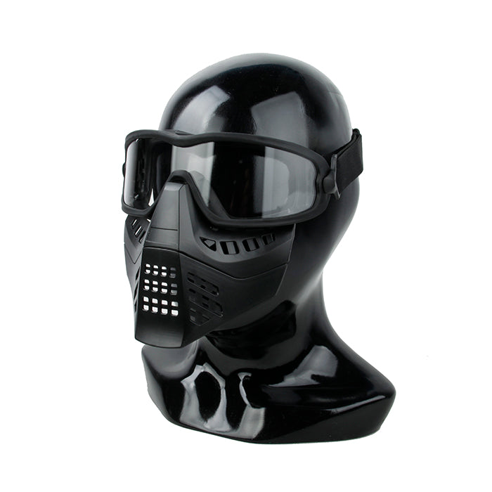 TMC Impact-rated ANSI Z87.1 Removable Goggle Face Fask (BK)