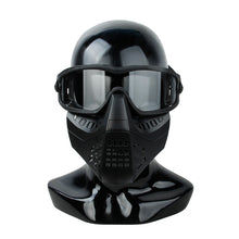 Load image into Gallery viewer, TMC Impact-rated ANSI Z87.1 Removable Goggle Face Fask (BK)
