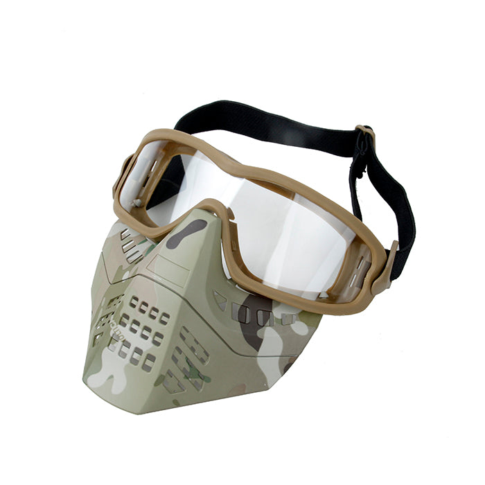 TMC Impact-rated ANSI Z87.1 Removable Goggle Face Fask (MC)