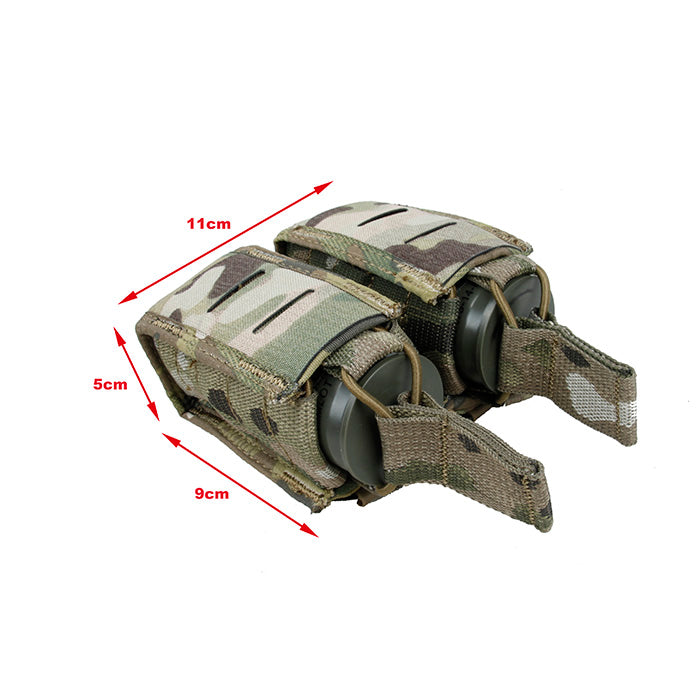 TMC Tactical Assault Combination Duty Double Flash Grenade Pouch 40mm Cart TC Pouch ( Multicam )