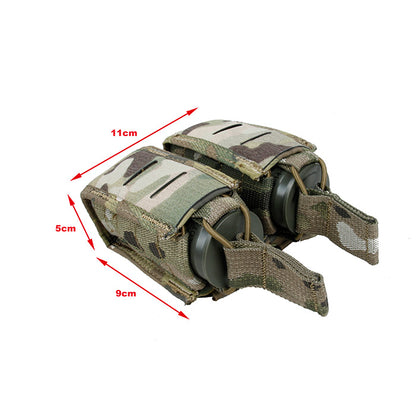 TMC Tactical Assault Combination Duty Double Flash Grenade Pouch 40mm Cart TC Pouch ( Multicam )